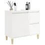 Armario de baño madera contrachapada blanco 65x33x60 cm by , bathroom vanities - Ref: Foro24-819822, Price: 86,60 €, Discount: %