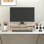 Soporte para monitor madera maciza de pino 60x27x14 cm by , Computer bases and risers - Ref: Foro24-813999, Price: 28,58 €, D...