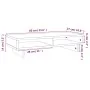 Soporte para monitor madera maciza de pino 60x27x14 cm by , Computer bases and risers - Ref: Foro24-813999, Price: 28,58 €, D...
