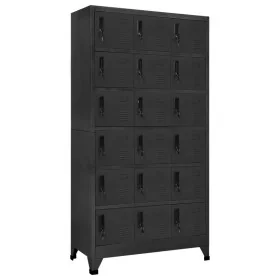 Taquilla de acero gris antracita 90x40x180 cm by , Lockers and storage cabinets - Ref: Foro24-339831, Price: 343,43 €, Discou...