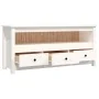 Mueble para TV de madera maciza de pino blanco 114x35x52 cm by , TV Furniture - Ref: Foro24-821503, Price: 118,82 €, Discount: %