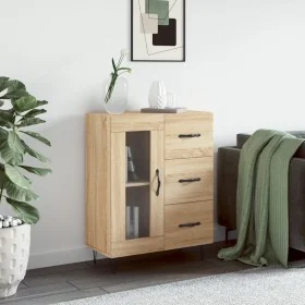 Aparador de madera de ingeniería roble Sonoma 69,5x34x90 cm by , Sideboards - Ref: Foro24-828039, Price: 91,23 €, Discount: %