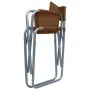 Sillas de director 2 unidades acero marrón de , Sillas de jardín - Ref: Foro24-47921, Precio: 82,64 €, Descuento: %