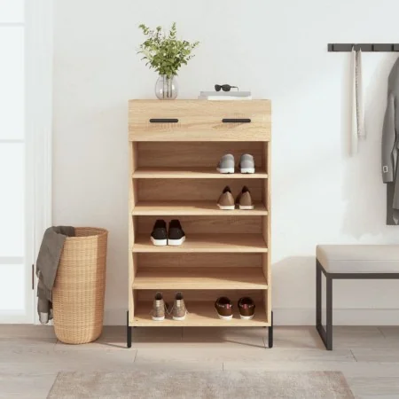 Zapatero madera de ingeniería roble Sonoma 60x35x105 cm by , Closets and storage - Ref: Foro24-829623, Price: 79,33 €, Discou...
