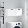 Armario de pared madera ingeniería blanco brillo 80x36,5x35 cm von , Schließfächer und Lagerschränke - Ref: Foro24-830094, Pr...