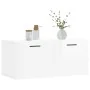 Armario de pared madera ingeniería blanco brillo 80x36,5x35 cm von , Schließfächer und Lagerschränke - Ref: Foro24-830094, Pr...