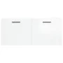 Armario de pared madera ingeniería blanco brillo 80x36,5x35 cm von , Schließfächer und Lagerschränke - Ref: Foro24-830094, Pr...