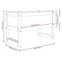 Jardinera madera maciza de pino negro 78x40x52 cm de , Maceteros y jardineras - Ref: Foro24-822121, Precio: 74,72 €, Descuent...