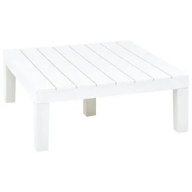 Mesa de jardín de plástico blanco 78x78x31 cm by , Garden tables - Ref: Foro24-48827, Price: 125,13 €, Discount: %