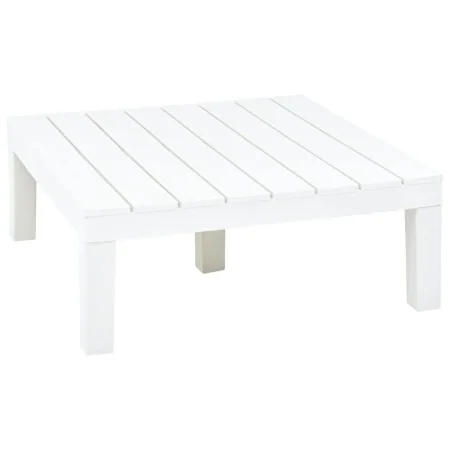 Mesa de jardín de plástico blanco 78x78x31 cm de , Mesas de jardín - Ref: Foro24-48827, Precio: 125,07 €, Descuento: %