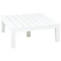 Mesa de jardín de plástico blanco 78x78x31 cm de , Mesas de jardín - Ref: Foro24-48827, Precio: 125,07 €, Descuento: %