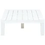 Mesa de jardín de plástico blanco 78x78x31 cm de , Mesas de jardín - Ref: Foro24-48827, Precio: 125,07 €, Descuento: %