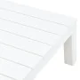 Mesa de jardín de plástico blanco 78x78x31 cm de , Mesas de jardín - Ref: Foro24-48827, Precio: 125,07 €, Descuento: %