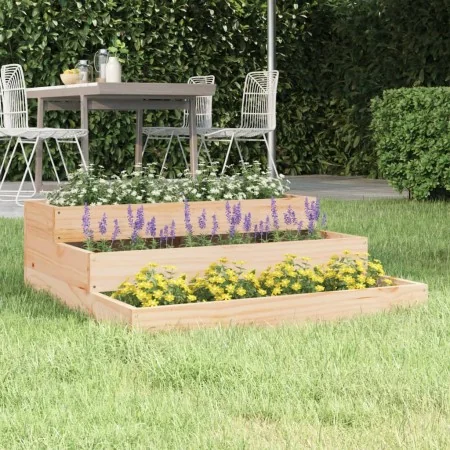 Jardinera de madera maciza de pino 78x78x27 cm von , Töpfe und Pflanzgefäße - Ref: Foro24-823906, Preis: 55,43 €, Rabatt: %