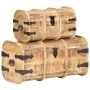 Cofres de almacenamiento 2 unidades madera maciza de mango by , Storage trunks - Ref: Foro24-320374, Price: 232,40 €, Discoun...