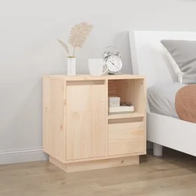 Mesita de noche madera maciza de pino 50x34x50 cm by , Nightstands - Ref: Foro24-814479, Price: 66,19 €, Discount: %
