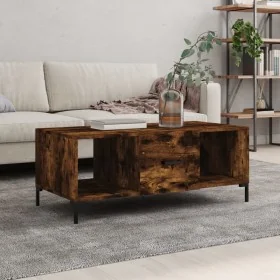 Mesa de centro madera contrachapada roble ahumado 102x50x40 cm by , Coffee table - Ref: Foro24-829305, Price: 67,74 €, Discou...