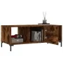 Mesa de centro madera contrachapada roble ahumado 102x50x40 cm by , Coffee table - Ref: Foro24-829305, Price: 67,74 €, Discou...