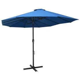 Sombrilla de jardín con palo de aluminio azul 460x270 cm von , Sonnenschirme - Ref: Foro24-47303, Preis: 166,69 €, Rabatt: %