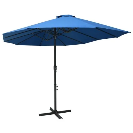 Sombrilla de jardín con palo de aluminio azul 460x270 cm de , Sombrillas - Ref: Foro24-47303, Precio: 156,44 €, Descuento: %