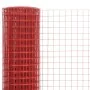 Alambrada de gallinero acero revestimiento PVC rojo 25x0,5 m de , Paneles de vallas - Ref: Foro24-143675, Precio: 26,96 €, De...