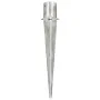 Picas de tierra 6 unidades acero galvanizado plateado 12x91 cm von , Spikes zur Verankerung im Boden - Ref: Foro24-145434, Pr...