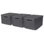 Curver Cajas de almacenaje con tapa Style 3 unidades L gris antracita by , Storage baskets - Ref: Foro24-427235, Price: 84,45...