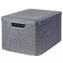 Curver Cajas de almacenaje con tapa Style 3 unidades L gris antracita by , Storage baskets - Ref: Foro24-427235, Price: 84,45...