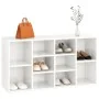Banco zapatero madera contrachapada blanco brillo 103x30x54,5cm by , Shoe racks and shoe organizers - Ref: Foro24-803296, Pri...