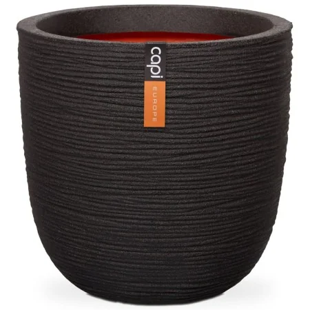 Capi Macetero Nature Rib negro 43x41 cm KBLR933 by , Pots and planters - Ref: Foro24-424234, Price: 92,86 €, Discount: %