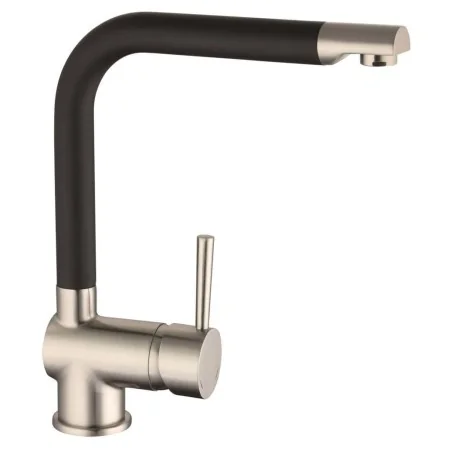 SCHÜTTE Grifo mezclador de fregadero RIO acero inoxidable y negro mate von , Wasserhähne - Ref: Foro24-429404, Preis: 93,67 €...