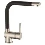 SCHÜTTE Grifo mezclador de fregadero RIO acero inoxidable y negro mate von , Wasserhähne - Ref: Foro24-429404, Preis: 93,67 €...