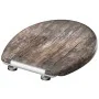 SCHÜTTE Asiento de WC duroplast con cierre suave estampado OLD WOOD by , Toilet and bidet seats - Ref: Foro24-435103, Price: ...