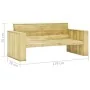 Set de sofás jardín 2 piezas con cojines madera pino impregnada by , Garden sets - Ref: Foro24-3065777, Price: 485,36 €, Disc...