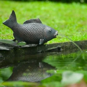 Ubbink Fuente de jardín con chorro y en forma de pez tumbado by , Fountains and waterfalls - Ref: Foro24-442056, Price: 46,78...