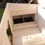 @Pet Gallinero de exterior madera blanco y marrón 136x74,5x75 cm von , Käfige und Lebensräume für Kleintiere - Ref: Foro24-44...