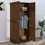 Armario madera contrachapada color roble marrón 80x52x180 cm de , Armarios roperos - Ref: Foro24-815353, Precio: 222,00 €, De...