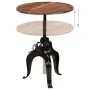 Mesa de bar madera maciza reciclada 75x(76-110) cm by , Kitchen and dining tables - Ref: Foro24-245269, Price: 229,15 €, Disc...