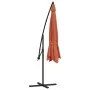 Sombrilla voladiza con poste de aluminio terracota 350 cm de , Sombrillas - Ref: Foro24-44508, Precio: 119,29 €, Descuento: %