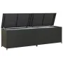 Caja de almacenaje de jardín ratán sintético negro 200x50x60 cm von , Aufbewahrungsboxen für den Außenbereich - Ref: Foro24-4...