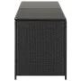 Caja de almacenaje de jardín ratán sintético negro 200x50x60 cm von , Aufbewahrungsboxen für den Außenbereich - Ref: Foro24-4...