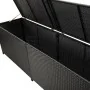 Caja de almacenaje de jardín ratán sintético negro 200x50x60 cm von , Aufbewahrungsboxen für den Außenbereich - Ref: Foro24-4...
