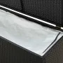 Caja de almacenaje de jardín ratán sintético negro 200x50x60 cm von , Aufbewahrungsboxen für den Außenbereich - Ref: Foro24-4...