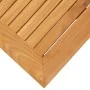 Mesa auxiliar jardín teca maciza y acero inoxidable 45x45x38cm de , Mesas de jardín - Ref: Foro24-46512, Precio: 94,66 €, Des...