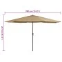 Sombrilla de jardín con palo de metal taupe 390 cm by , Umbrellas - Ref: Foro24-47381, Price: 80,53 €, Discount: %