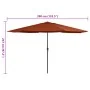 Sombrilla de jardín con palo de metal terracota 390 cm von , Sonnenschirme - Ref: Foro24-47383, Preis: 80,05 €, Rabatt: %