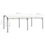 Toldo parasol de jardín color crema 6x3x2,55 m de , Carpas y cenadores - Ref: Foro24-47977, Precio: 360,57 €, Descuento: %