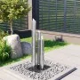 Fuente de jardín de acero inoxidable plateado 48x34x88 cm by , Fountains and waterfalls - Ref: Foro24-48090, Price: 340,77 €,...