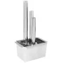 Fuente de jardín de acero inoxidable plateado 48x34x88 cm by , Fountains and waterfalls - Ref: Foro24-48090, Price: 340,77 €,...