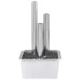 Fuente de jardín de acero inoxidable plateado 48x34x88 cm by , Fountains and waterfalls - Ref: Foro24-48090, Price: 340,77 €,...